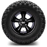 MODZ® 12" Godfather Glossy Black Wheels & Off-Road Tires Combo