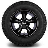MODZ® 12" Godfather Glossy Black Wheels & Off-Road Tires Combo