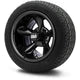 MODZ 12" Godfather Glossy Black Wheels & Street Tires Combo
