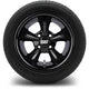 MODZ 12" Godfather Glossy Black Wheels & Street Tires Combo
