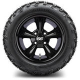 MODZ® 12" Godfather Glossy Black Wheels & Off-Road Tires Combo