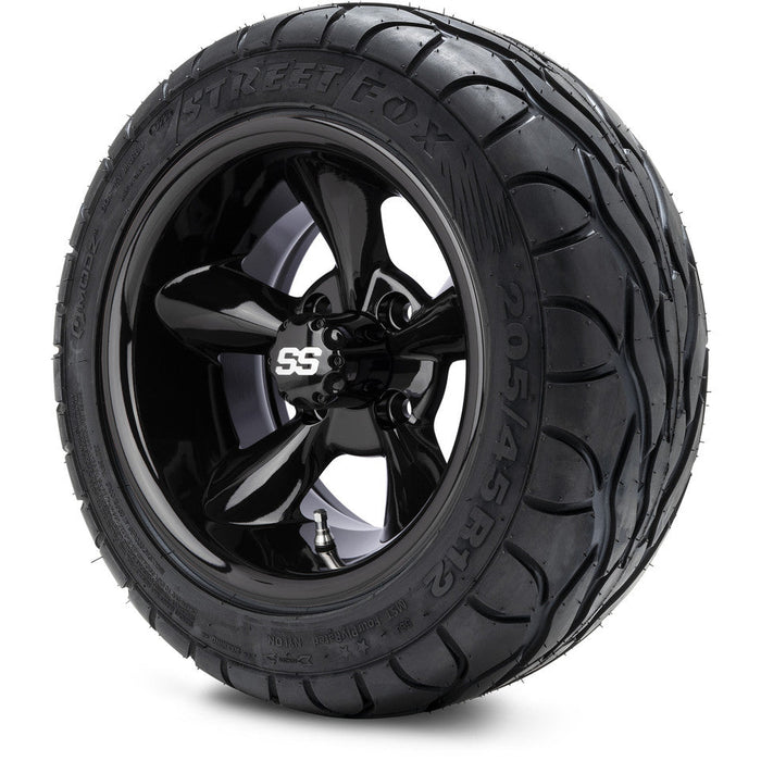MODZ 12' Godfather Glossy Black - Tire and Wheel Combo