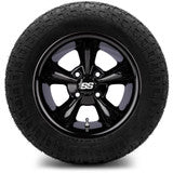 MODZ® 12" Godfather Glossy Black Wheels & Off-Road Tires Combo