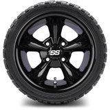 MODZ® 12" Godfather Glossy Black Wheels & Off-Road Tires Combo