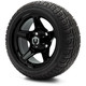MODZ 12" Drift Glossy Black Wheels & Street Tires Combo