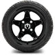 MODZ 12" Drift Glossy Black Wheels & Street Tires Combo