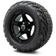 MODZ® 12" Drift Glossy Black Wheels & Off-Road Tires Combo