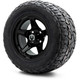 MODZ® 12" Drift Glossy Black Wheels & Off-Road Tires Combo
