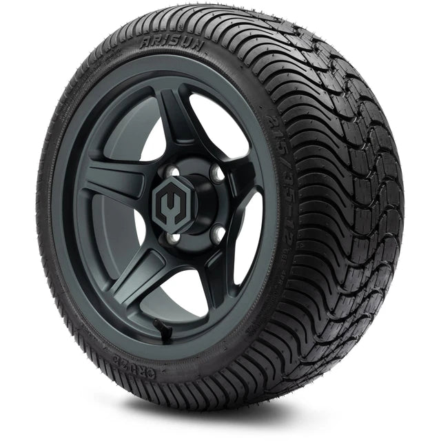 MODZ 12" Drift Gunmetal Wheels & Street Tires Combo