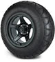 MODZ 12" Drift Gunmetal Wheels & Street Tires Combo