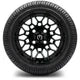 MODZ 12" Galaxy Glossy Black Wheels & Street Tires Combo