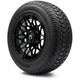 MODZ 12" Galaxy Glossy Black Wheels & Street Tires Combo