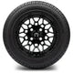 MODZ 12" Galaxy Glossy Black Wheels & Street Tires Combo