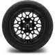 MODZ 12" Galaxy Glossy Black Wheels & Street Tires Combo