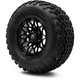MODZ® 12" Galaxy Glossy Black Wheels & Off-Road Tires Combo