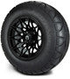 MODZ® 12" Galaxy Glossy Black Wheels & Off-Road Tires Combo
