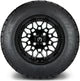 MODZ 12" Galaxy Glossy Black Wheels & Street Tires Combo