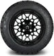 MODZ 12" Galaxy Glossy Black Wheels & Street Tires Combo