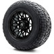 MODZ® 12" Galaxy Glossy Black Wheels & Off-Road Tires Combo