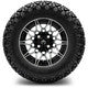 MODZ® 12" Galaxy Machined Black Wheels & Off-Road Tires Combo