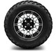 MODZ® 12" Galaxy Machined Black Wheels & Off-Road Tires Combo