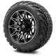 MODZ® 12" Galaxy Machined Black Wheels & Off-Road Tires Combo
