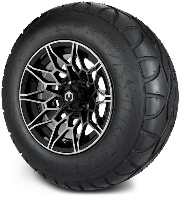 MODZ® 12" Galaxy Machined Black Wheels & Off-Road Tires Combo
