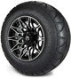 MODZ® 12" Galaxy Machined Black Wheels & Off-Road Tires Combo
