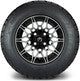 MODZ® 12" Galaxy Machined Black Wheels & Off-Road Tires Combo