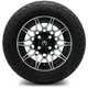 MODZ® 12" Galaxy Machined Black Wheels & Off-Road Tires Combo