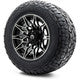 MODZ® 12" Galaxy Machined Black Wheels & Off-Road Tires Combo