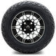 MODZ® 12" Galaxy Machined Black Wheels & Off-Road Tires Combo