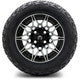 MODZ® 12" Galaxy Machined Black Wheels & Off-Road Tires Combo