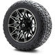 MODZ® 12" Galaxy Machined Black Wheels & Off-Road Tires Combo