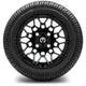 MODZ 12" Galaxy Matte Black Wheels & Street Tires Combo