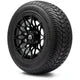 MODZ 12" Galaxy Matte Black Wheels & Street Tires Combo