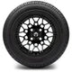 MODZ 12" Galaxy Matte Black Wheels & Street Tires Combo