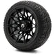 MODZ 12" Galaxy Matte Black Wheels & Street Tires Combo