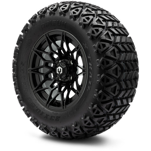 MODZ® 12" Galaxy Matte Black Wheels & Off-Road Tires Combo