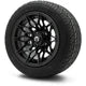 MODZ 12" Galaxy Matte Black Wheels & Street Tires Combo