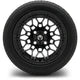 MODZ 12" Galaxy Matte Black Wheels & Street Tires Combo