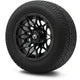 MODZ 12" Galaxy Matte Black Wheels & Street Tires Combo
