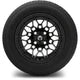 MODZ 12" Galaxy Matte Black Wheels & Street Tires Combo