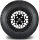 MODZ 12" Galaxy Matte Black Wheels & Street Tires Combo