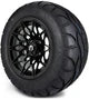 MODZ 12" Galaxy Matte Black Wheels & Street Tires Combo
