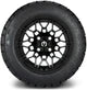 MODZ 12" Galaxy Matte Black Wheels & Street Tires Combo