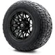 MODZ® 12" Galaxy Matte Black Wheels & Off-Road Tires Combo