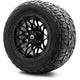 MODZ® 12" Galaxy Matte Black Wheels & Off-Road Tires Combo