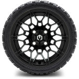 MODZ® 12" Galaxy Matte Black Wheels & Off-Road Tires Combo