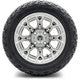 MODZ® 12" Halo Chrome Wheels & Street Tires Combo